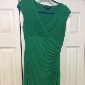 Lauren jersey wrap dress with ruching